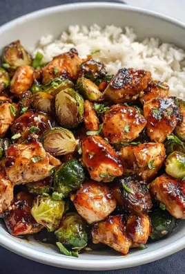 Air Fryer Sweet Chili Chicken and Brussels Sprouts