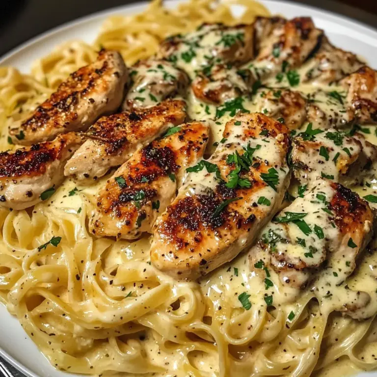 Cajun Garlic Butter Chicken Linguine Alfredo