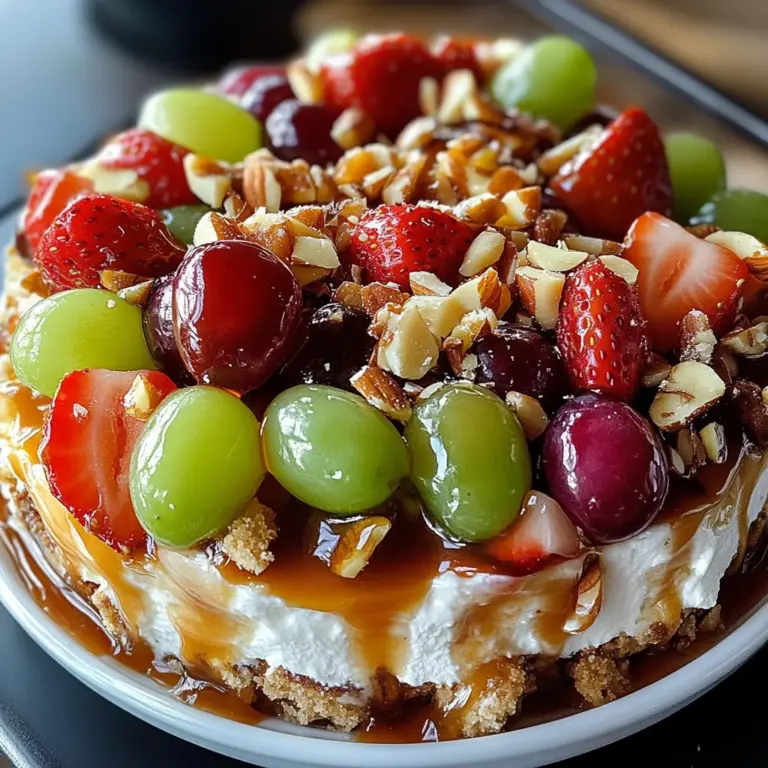 Caramel Crunch Cheesecake Fruit Salad