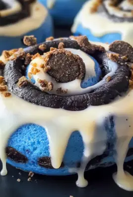 Cookie Monster Cinnamon Rolls