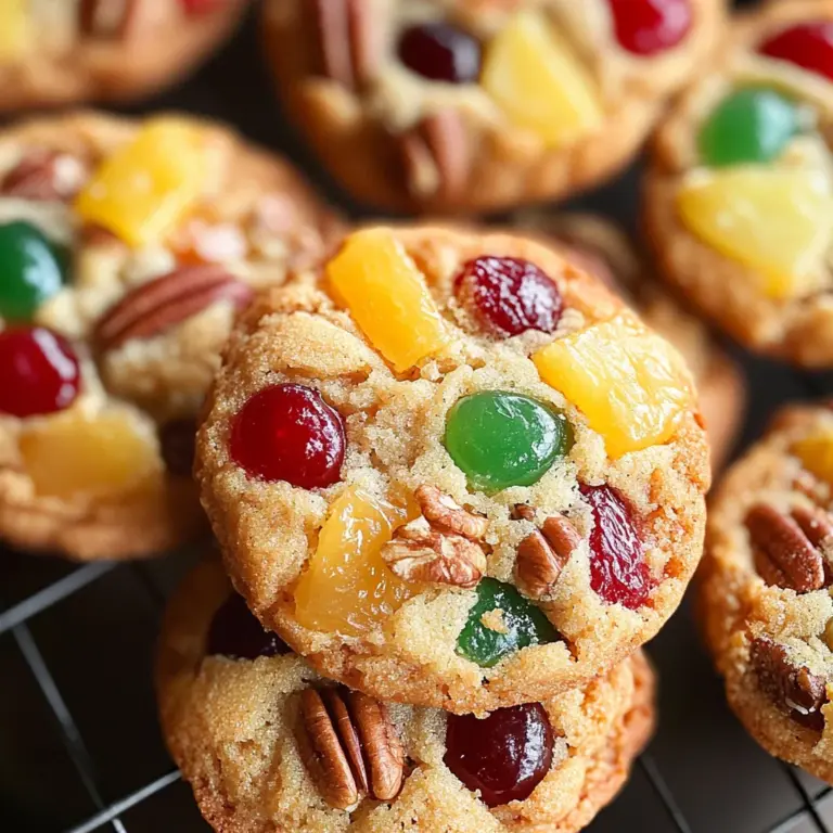 Easy Christmas Fruitcake Cookies Recipe