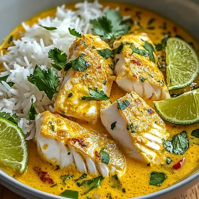 Easy Coconut Lime Fish Curry with Jasmine Rice: An Incredible 7-Step Recipe