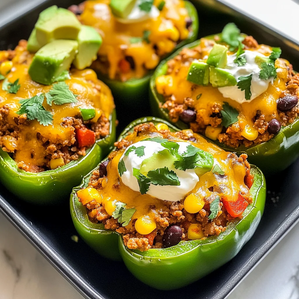 Easy Taco Stuffed Peppers