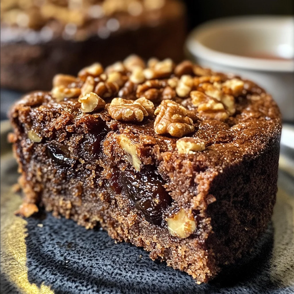Espresso Date Cake with Walnuts
