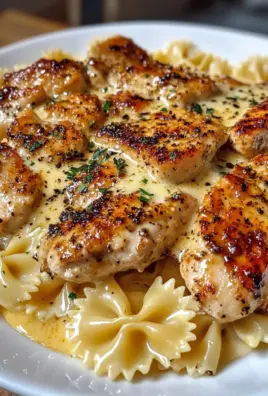 Garlic Butter Chicken Bowtie Pasta