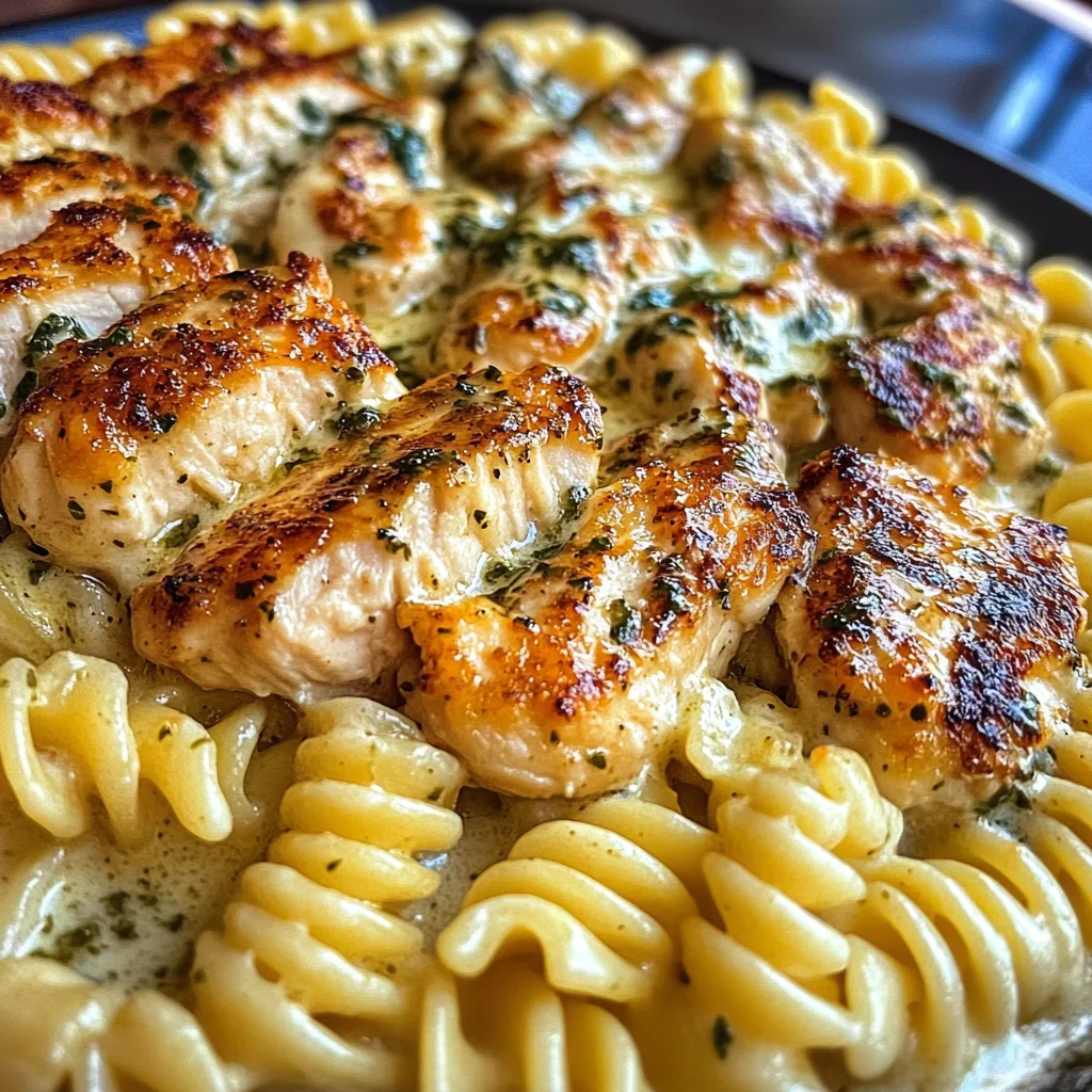 Garlic Butter Chicken Pasta with Velvety Sauce