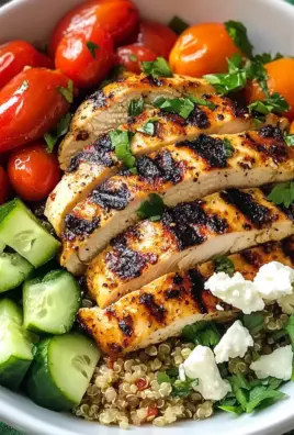 Grilled Chicken Quinoa Bowls