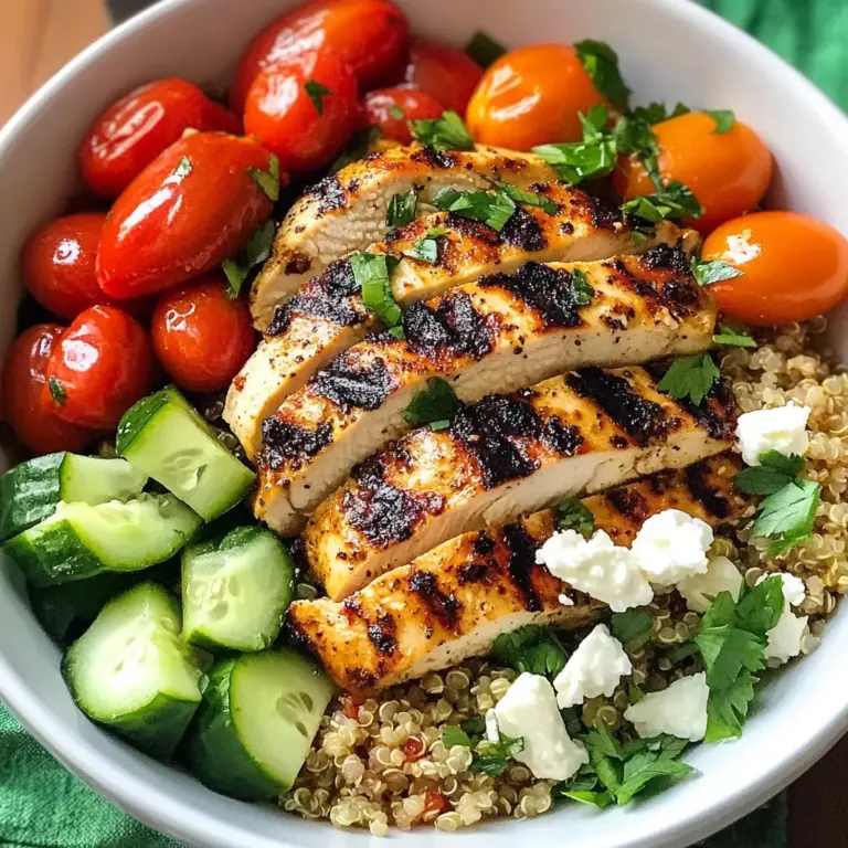 Grilled Chicken Quinoa Bowls