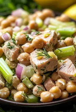 Healthy Tuna Garbanzo Bean Salad