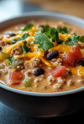 High Protein Creamy Taco Soup