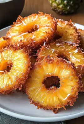 Indulgent Fried Pineapple with Coconut Crust: A Tropical Delight