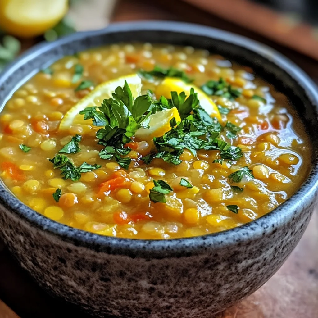 Lebanese Lemon Lentil Soup: The Best Cozy Comfort Food Recipe
