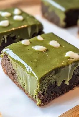 Matcha Mochi Brownies