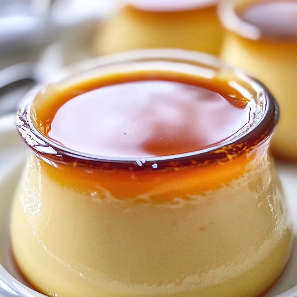 Nameraka Purin (Silky Japanese Custard Pudding)