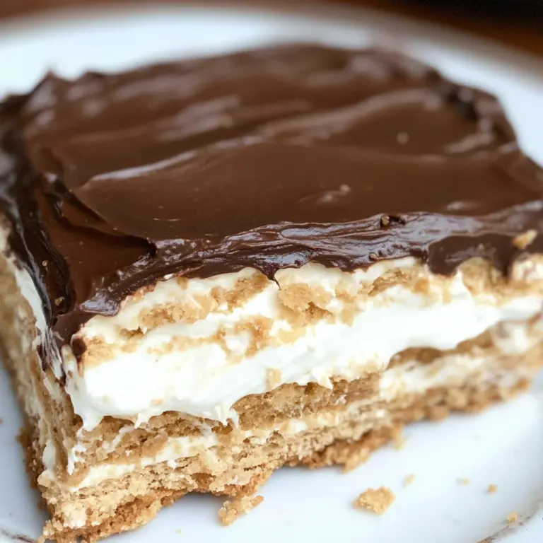 No-Bake Chocolate Eclair Cake Recipe