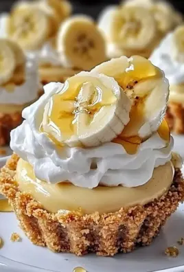 No-Bake Mini Banana Cream Pies - Easy & Delicious Recipe