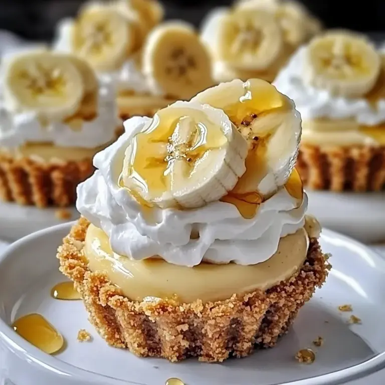 No-Bake Mini Banana Cream Pies - Easy & Delicious Recipe
