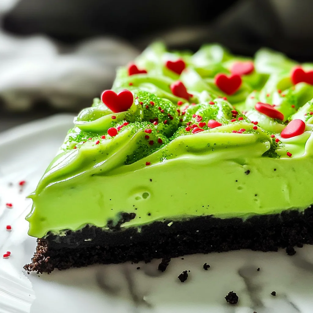 No Bake Grinch Pie