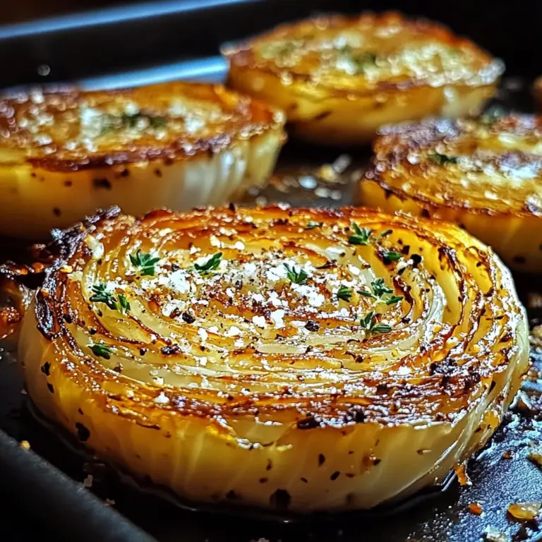 Oven Roasted Garlic Cabbage Steaks
