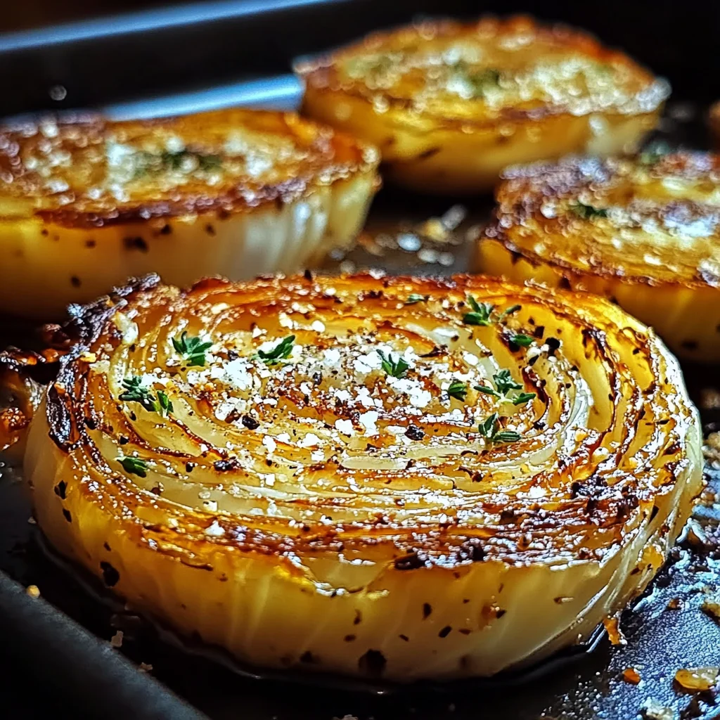 Oven Roasted Garlic Cabbage Steaks
