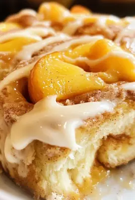 Peach Cobbler Cinnamon Rolls