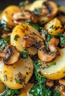 Potatoes with Mushroom Spinach: An Amazing Ultimate Recipe