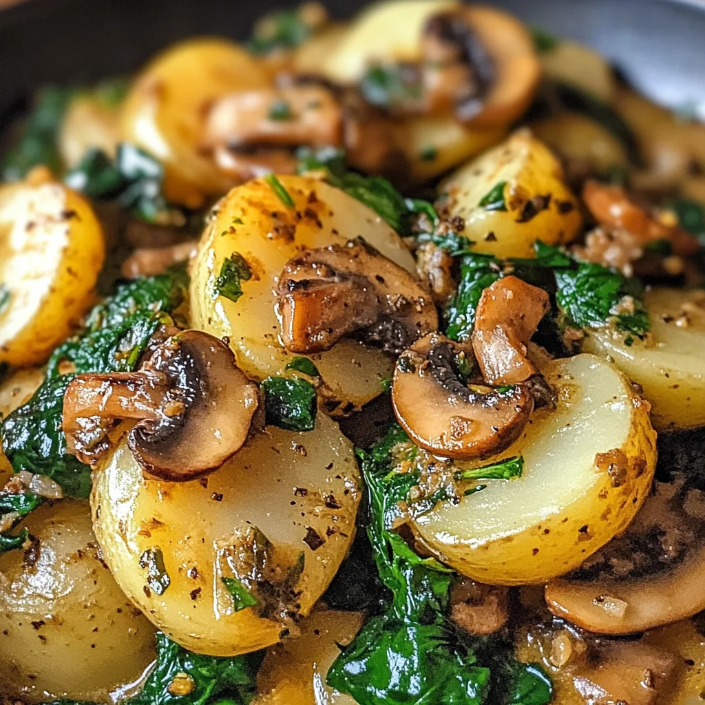 Potatoes with Mushroom Spinach: An Amazing Ultimate Recipe