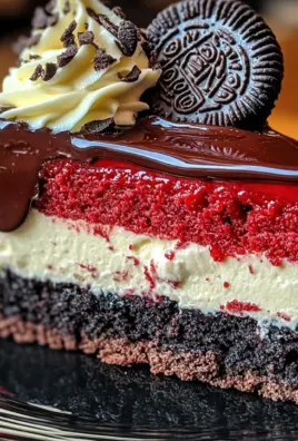 Red Velvet Oreo Cheesecake