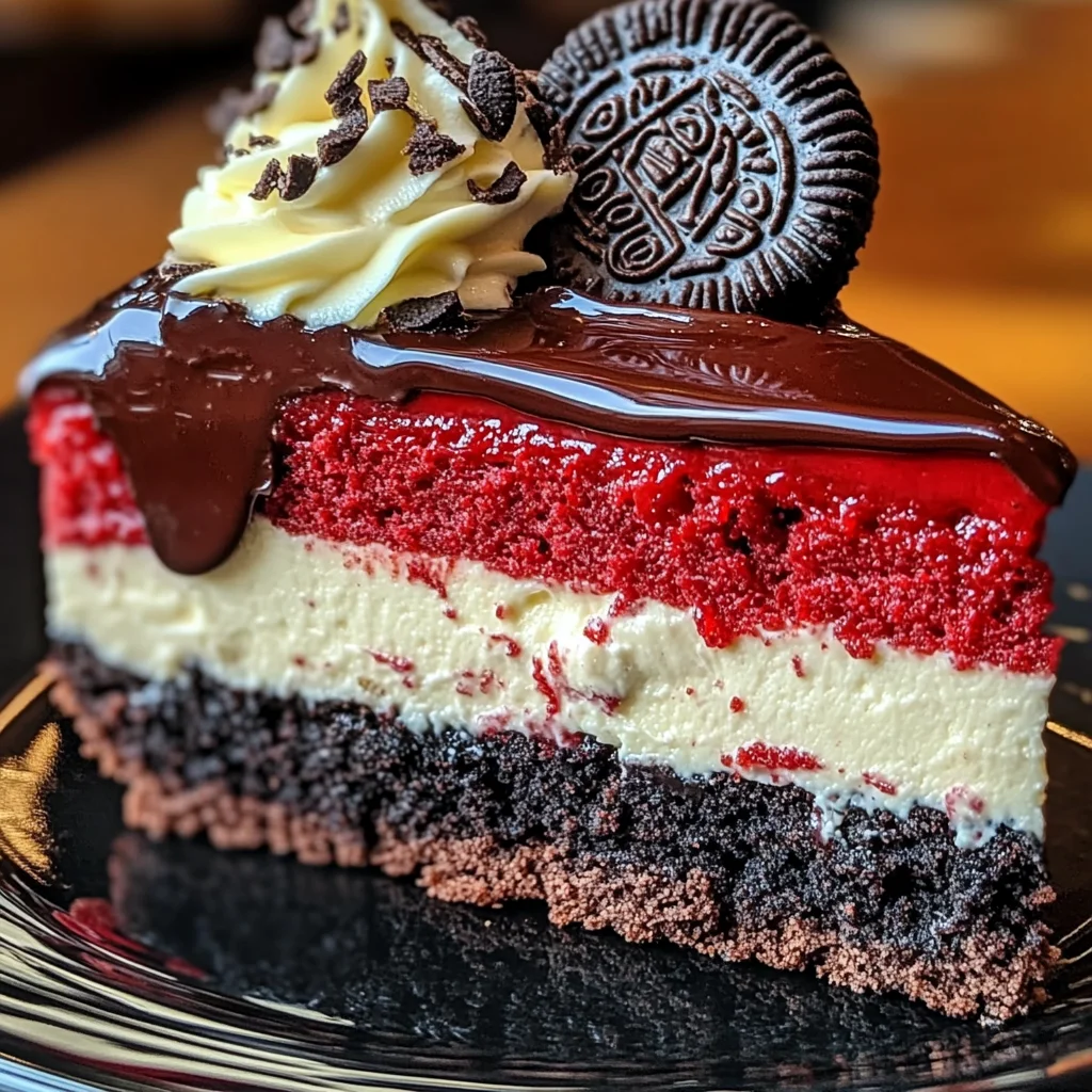 Red Velvet Oreo Cheesecake