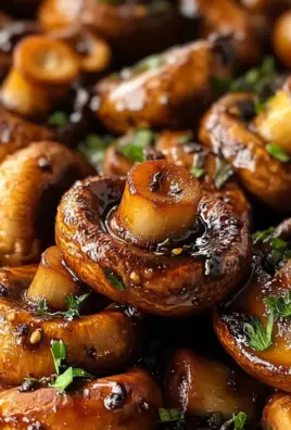 Roasted Balsamic Soy Garlic Mushrooms - theamazingfood