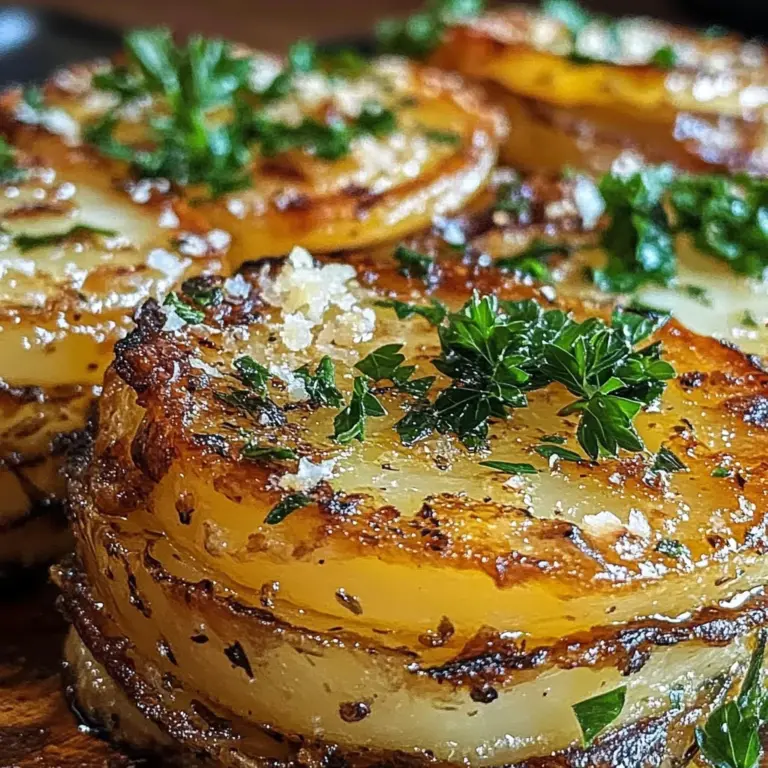 Roasted Garlic Parmesan Potato Stacks: A Flavorful Side Dish