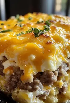 Sausage, Egg, and Cream Cheese Hashbrown Casserole