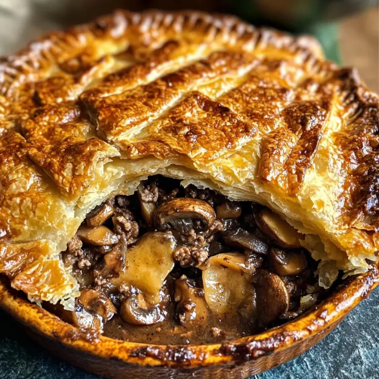 Savory Beef & Mushroom Pie