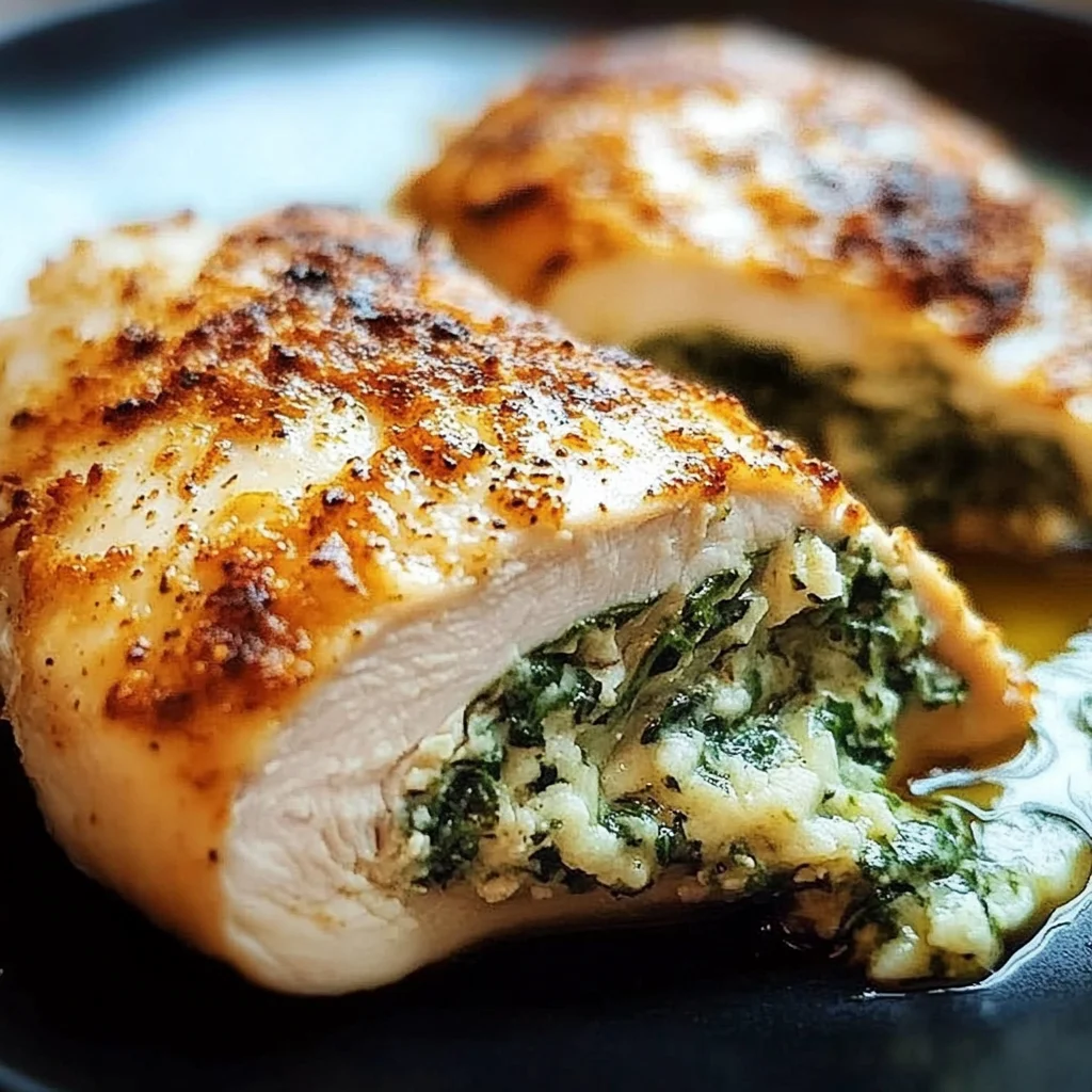 Spinach Stuffed Chicken Breasts