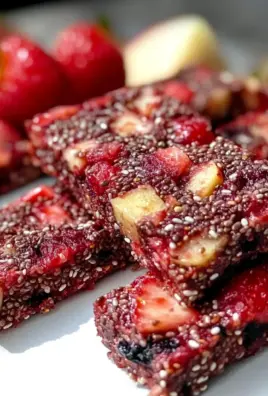 Strawberry Cherry Apple Chia Bars