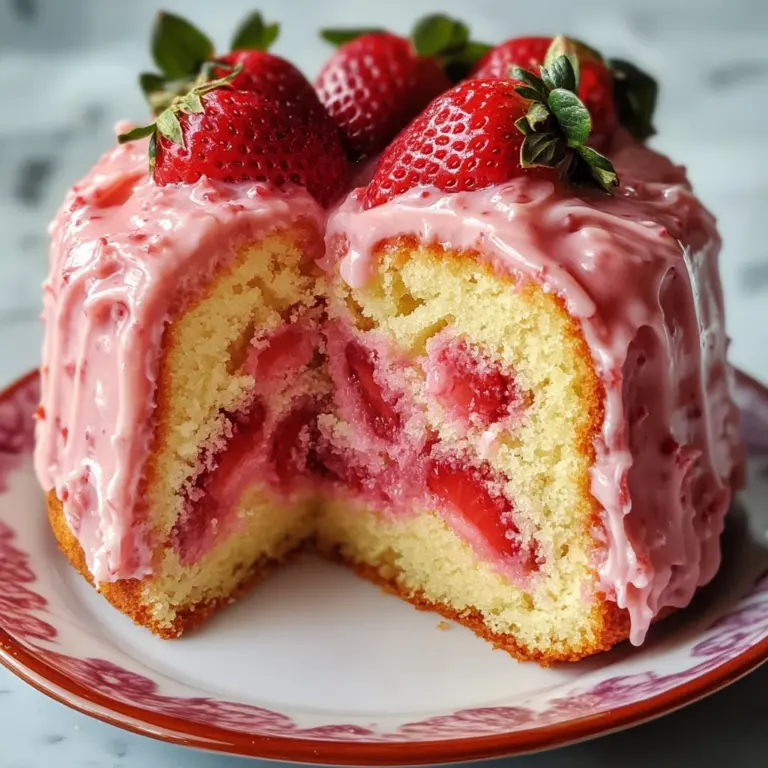 Strawberry Milkshake Pound Cake: A Sweet Delight Awaits!