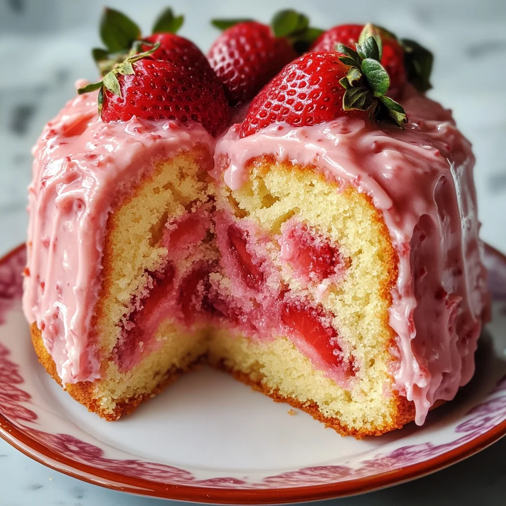 Strawberry Milkshake Pound Cake: A Sweet Delight Awaits!