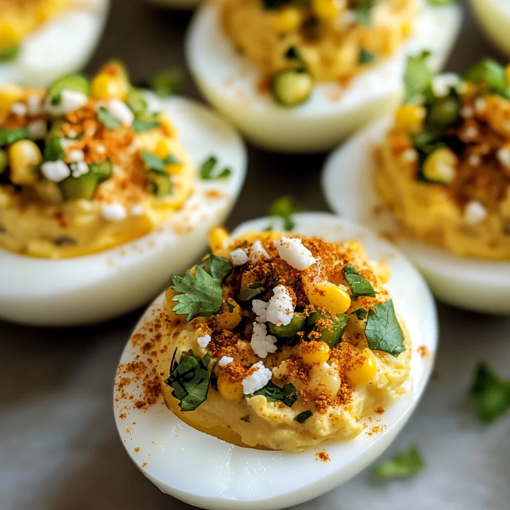 Street Corn Deviled Eggs