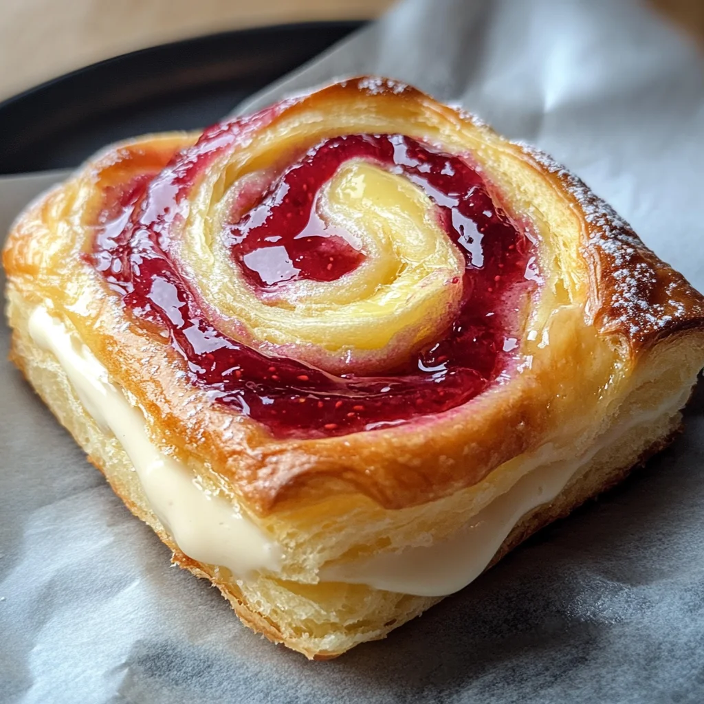 Sugar Raspberry Danish Bun