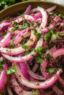 Sumac Onions Recipe (Turkish Onion Salad)