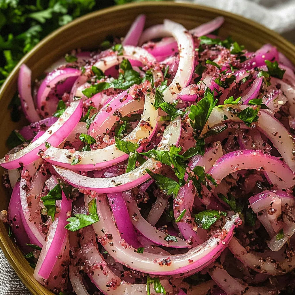 Sumac Onions Recipe (Turkish Onion Salad)