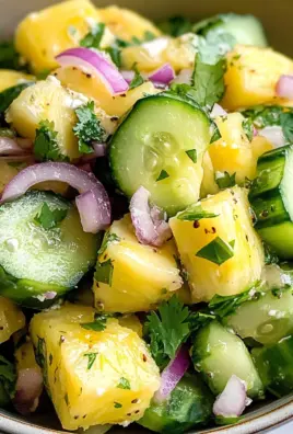 Sweet Pineapple Cucumber Salad - jesslovescooking