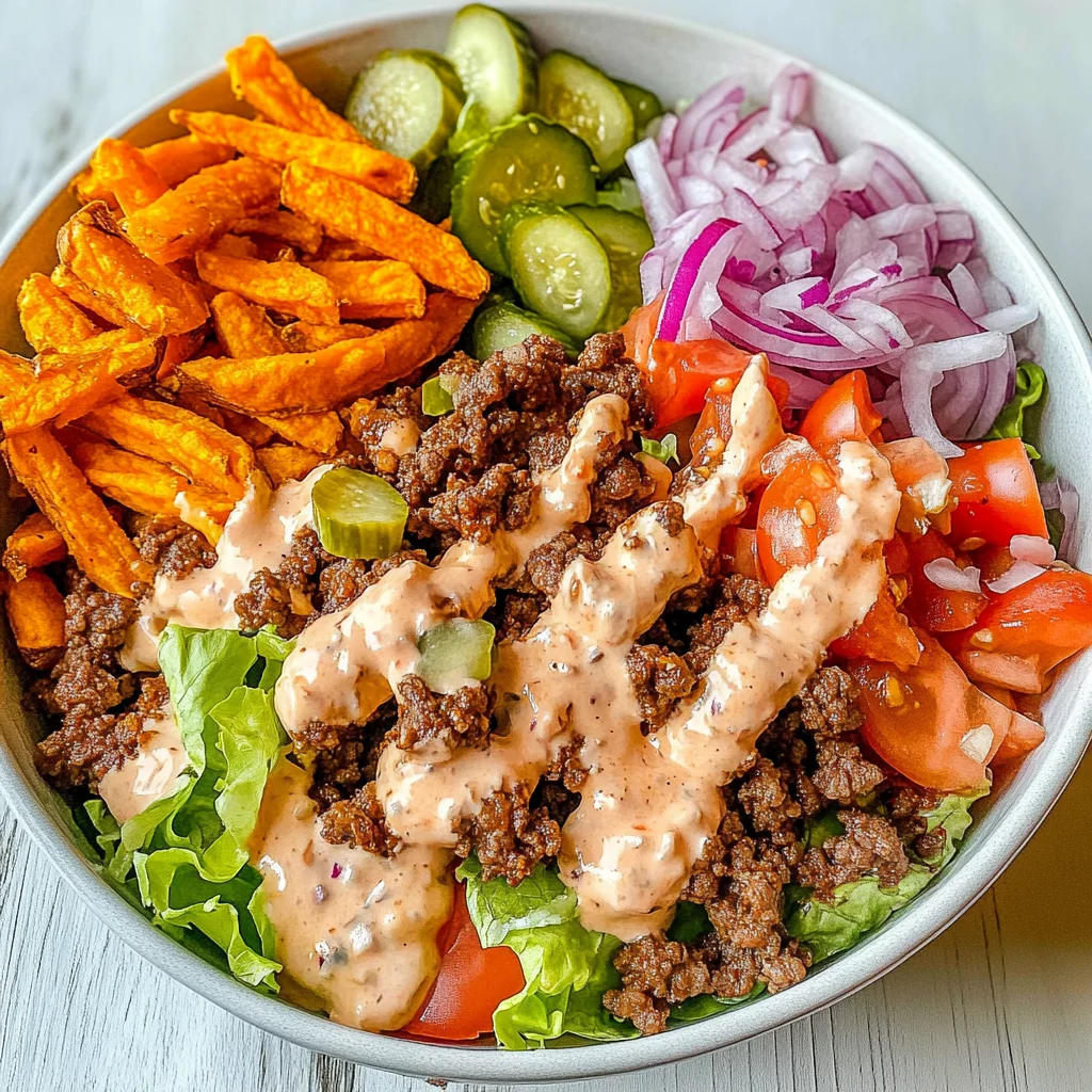 Sweet Potato Burger Bowl
