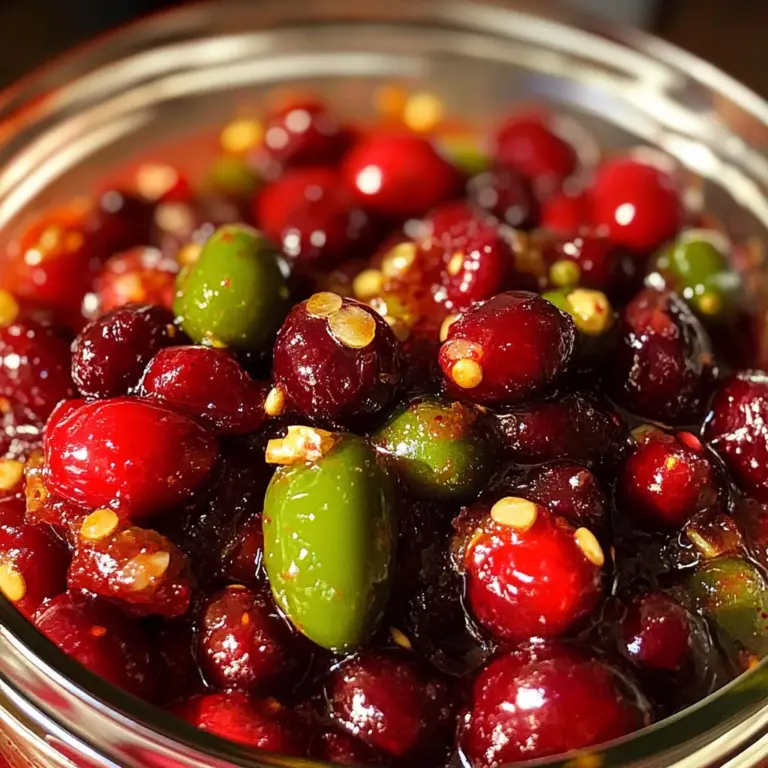 Sweet & Spicy Cranberry Jalapeño Cowboy Candy:1Amazing Treat