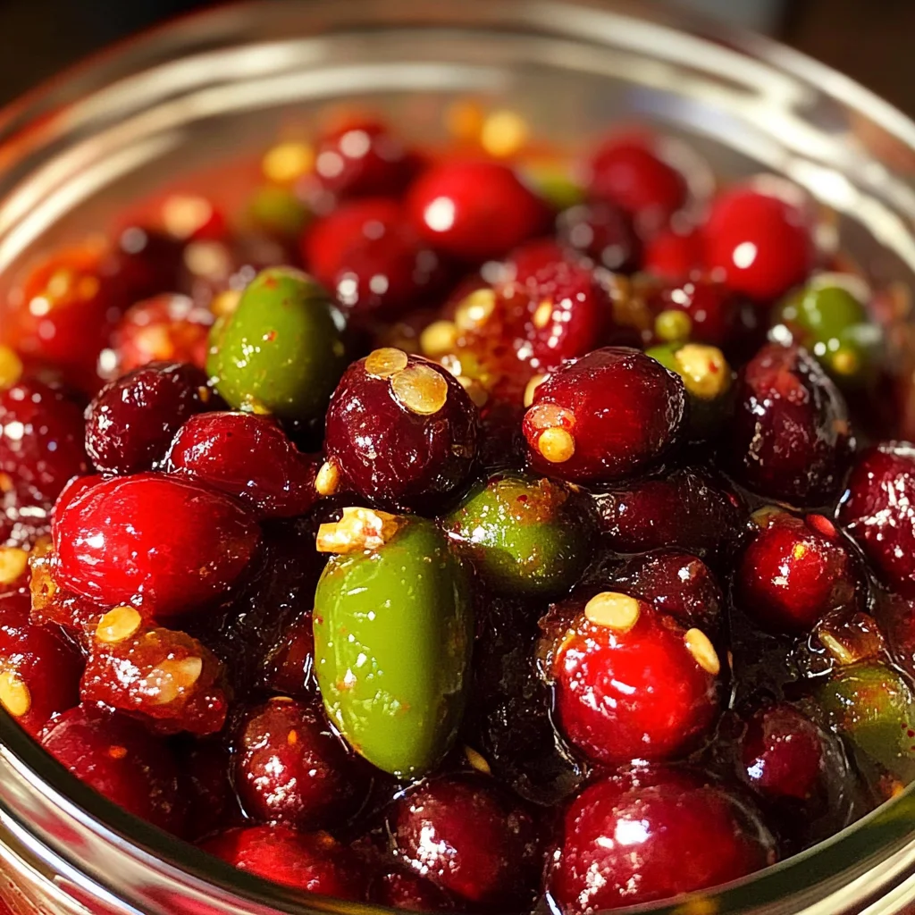 Sweet & Spicy Cranberry Jalapeño Cowboy Candy:1Amazing Treat