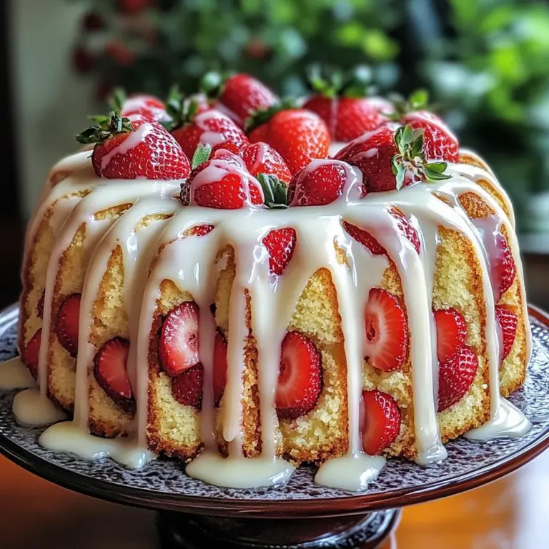The Ultimate Strawberry Cream Cheese Pound Cake for Any Occasion