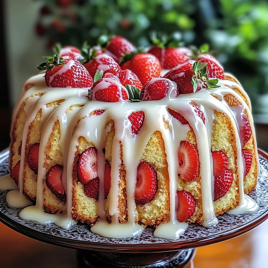 The Ultimate Strawberry Cream Cheese Pound Cake for Any Occasion