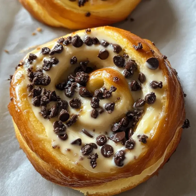 Brioches Roulées Crème Vanille & Pépites de Chocolat