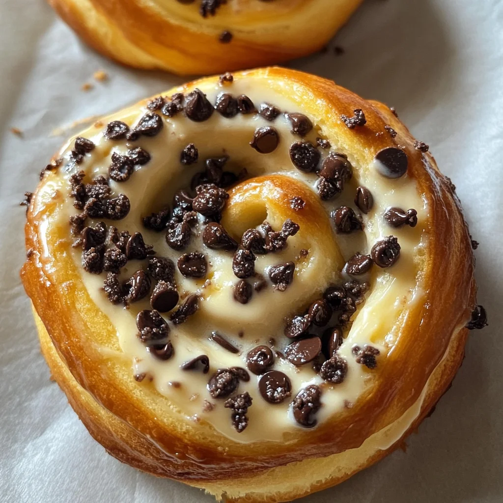 Brioches Roulées Crème Vanille & Pépites de Chocolat