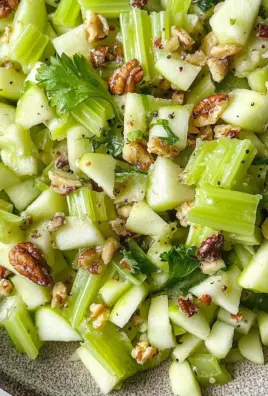 Celery Salad with Apple and Walnuts